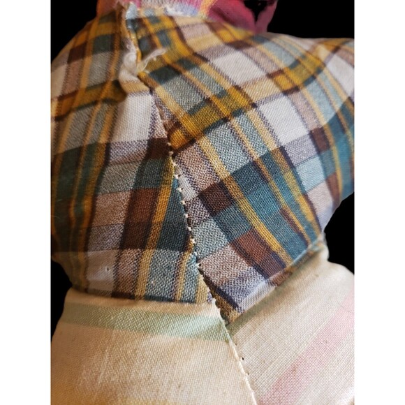 Vintage Cloth Rag Doll With Hard Face Celluloid? 14 inches Long - Picture 7 of 9